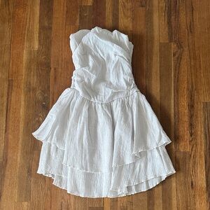 White Strapless Dress